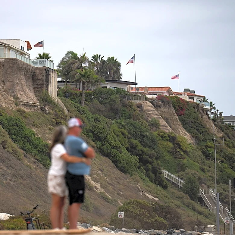 Sea level rise is reshaping a California beach town and threatening a key rail line