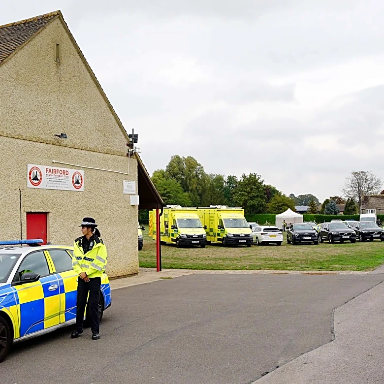 UK police arrest 5 men near an air base used by US on suspicion of preparing a terrorist act