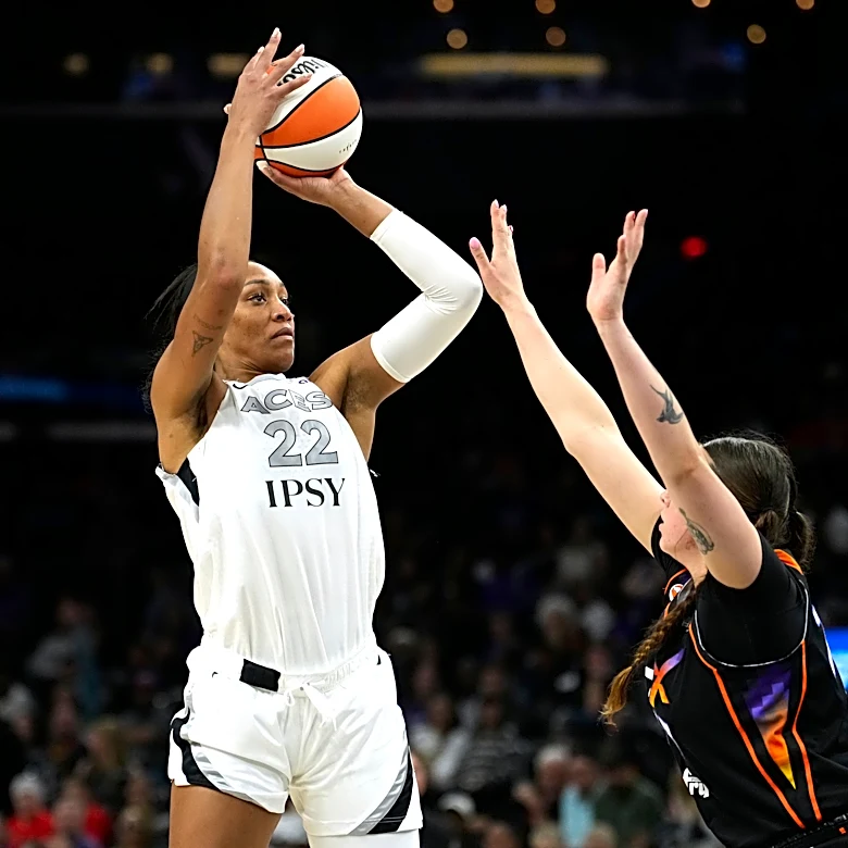A'ja Wilson wins AP WNBA Player of the Year for 3rd straight year; Angel Reese top defensive player