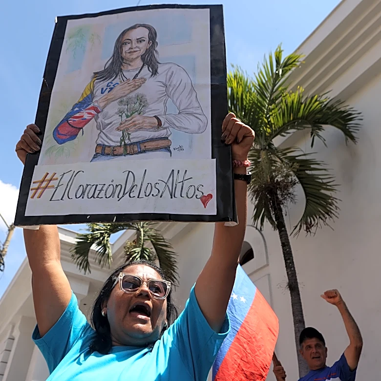 Venezuelans rally to demand opposition leader's safe return and presidential elections