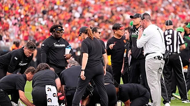 Oregon QB Moore sustained concussion on late hit; USC suspends LB Stephens for 1 game for hit