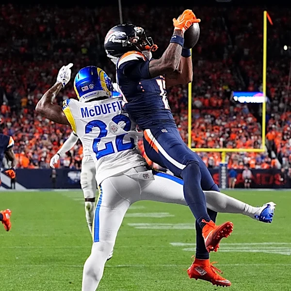 Late pass interference call on Rams negates interception, swings momentum as Broncos win 30-26