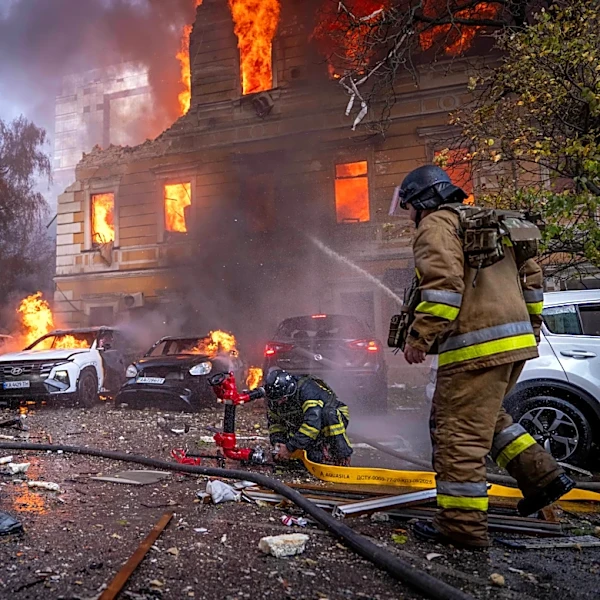 Russian drones hammer apartments, offices and a cultural landmark in Ukraine, killing 7