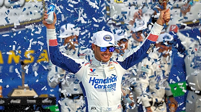 Kyle Larson storms to a dominant Kansas win, tightening his grip on the NASCAR Cup Series title race