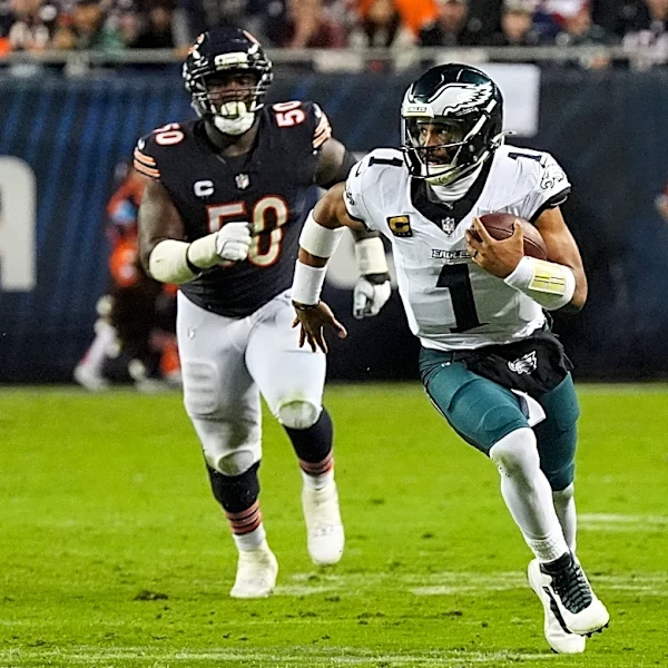 Jalen Hurts wants the Eagles to learn from their mistakes in a loss to the Bears
