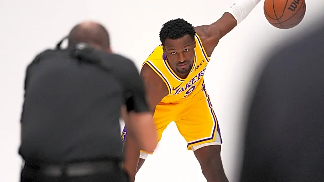 Bronny James unbothered by father LeBron's departure, eager to be his own man with younger Lakers