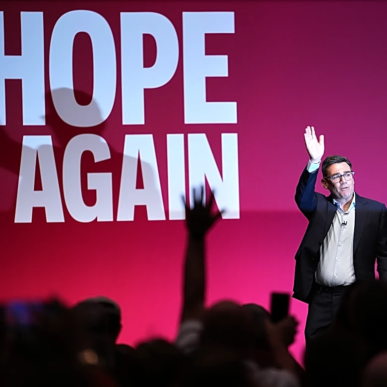 Andy Burnham pledges a radical shake-up for Britain in a high-risk political speech