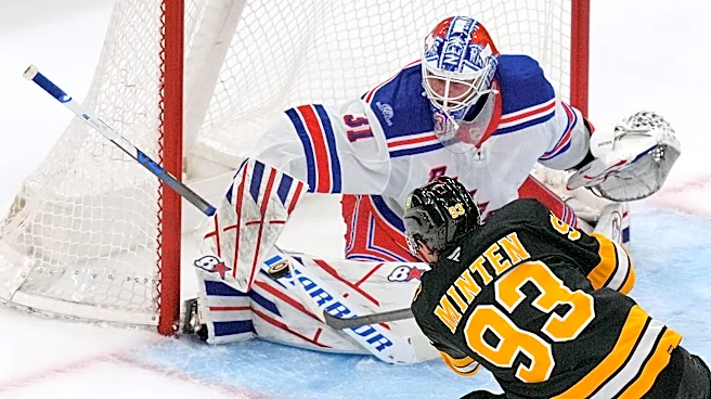 Fraser Minten shines as late surge lifts the Bruins past the Rangers 3-0