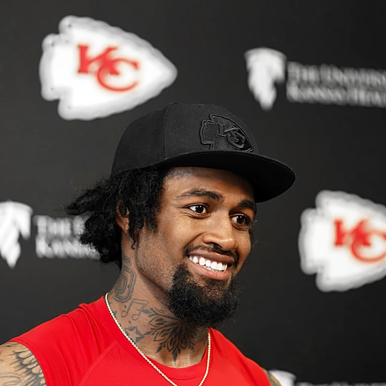 Chiefs LT Josh Simmons is out with a bulging disk, timetable for return uncertain, Reid says
