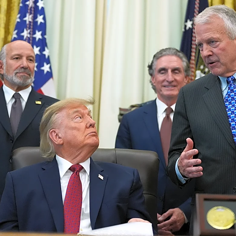 Trump plugs $54 billion natural gas project in Alaska, flanked by a senator in a tight race
