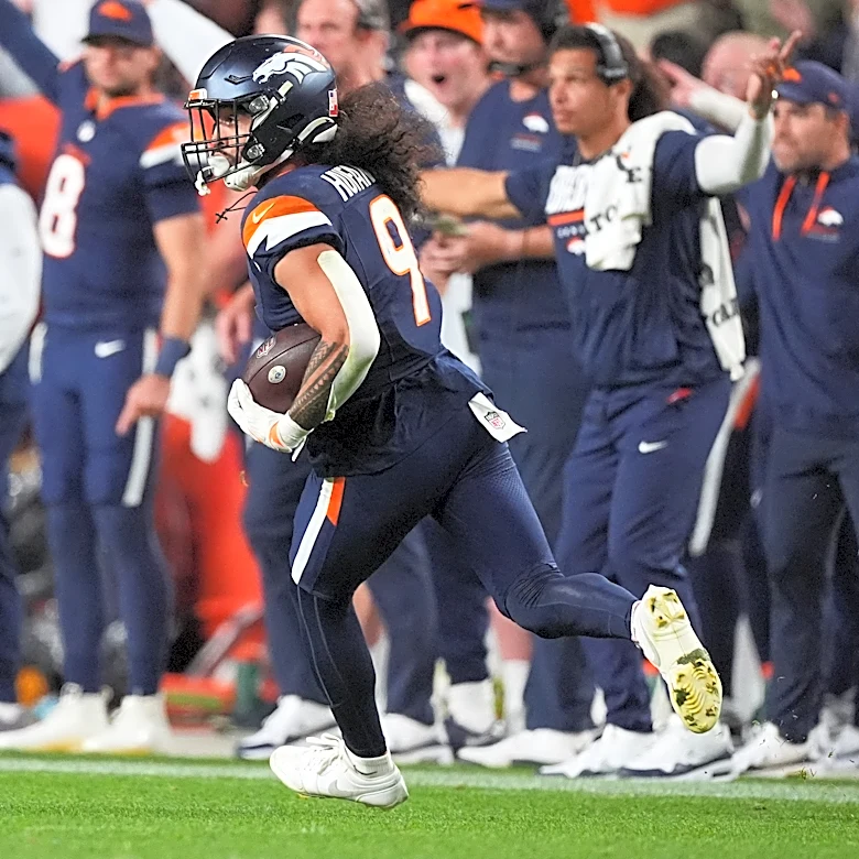 Broncos safety Talanoa Hufanga’s ball-machine grind pays off with pair of picks in win over Rams