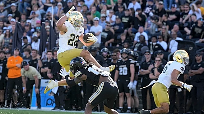 No. 3 Notre Dame visits North Carolina with a revamped rushing game after NFL departures