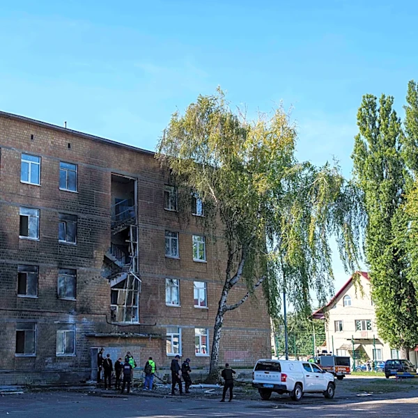 A Russian drone hits a Kyiv school as Moscow presses its aerial campaign against Ukraine