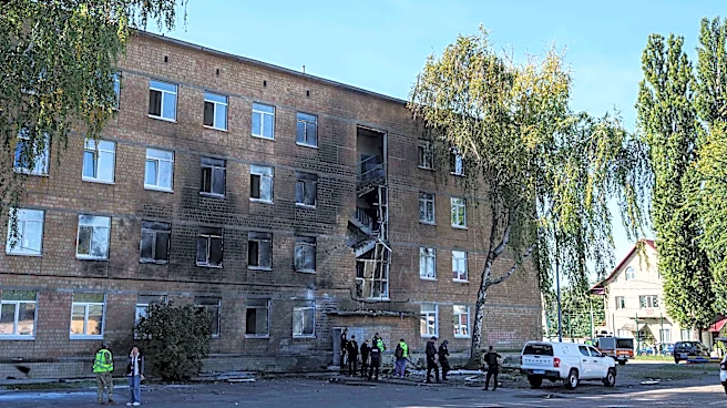 A Russian drone hits a Kyiv school as Moscow presses its aerial campaign against Ukraine