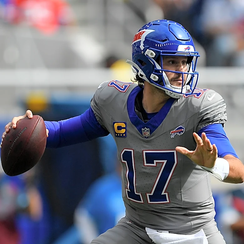 Allen seeks to put sloppy play behind him as Bills host turnover-prone Maye and the Patriots