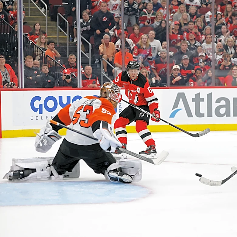 Olympic hero Jack Hughes scores in OT to lift the Devils over the Flyers 3-2
