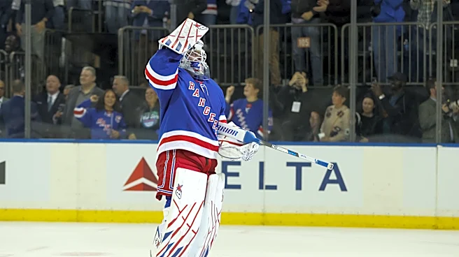 Igor Shesterkin becomes the 18th NHL goaltender to score a goal and first to do it for the Rangers