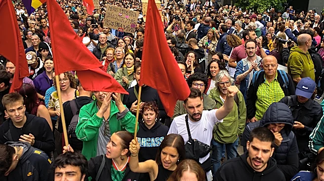 Spanish protesters march on Parliament as emergency housing decrees are set to be rejected
