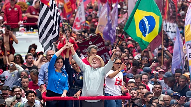 Brazil's Lula and Flávio Bolsonaro campaign in powerhouse state ahead of Sunday's presidential vote
