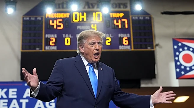 Trump defends data centers in Ohio as he rallies to boost Jon Husted in a tight Senate race
