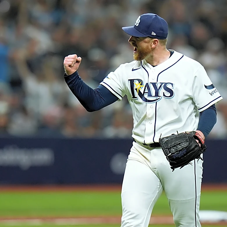 Rasmussen has no-hit bid for 7 2/3 innings, Rays open AL Division Series with a 1-0 win over Yanks