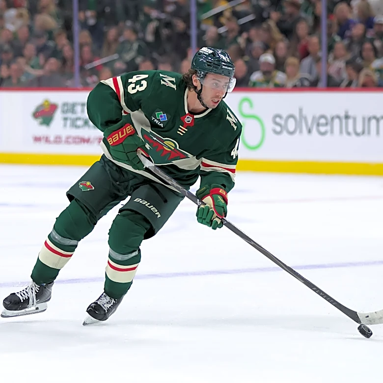 Kaprizov scores twice as the Wild beat the Bruins 4-1