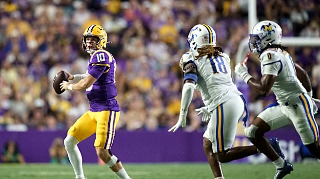 Sam Leavitt leads LSU to 63-14 victory over McNeese State