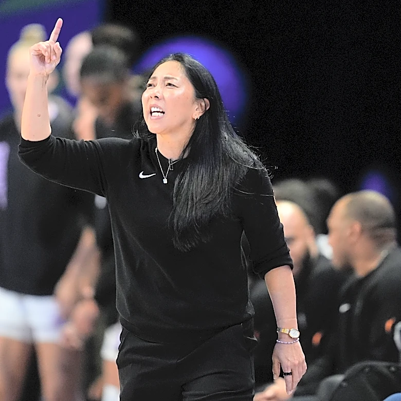Natalie Nakase ready to coach Valkyries in WNBA semifinals after going down to floor in scary moment