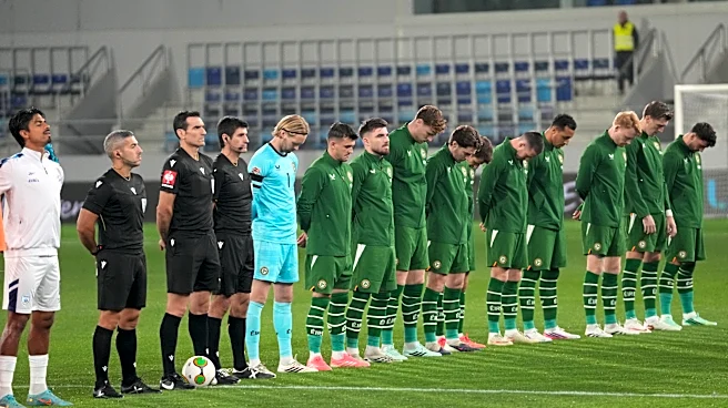 Ireland soccer players again wear black armbands and refuse handshakes with Israel team