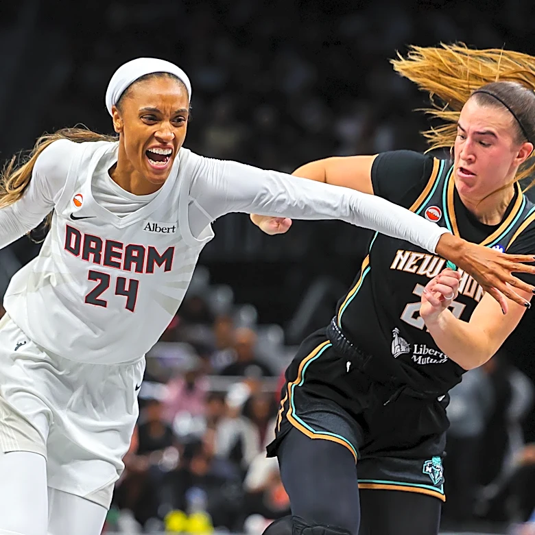 Canada's big day, team defense carries Dream to 92-82 win over Liberty in WNBA semifinals