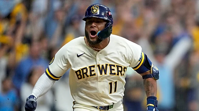 Chourio's 2-run single with 2 outs in 9th off Miller lifts Brewers over Padres 4-3 for 2-0 NLDS lead