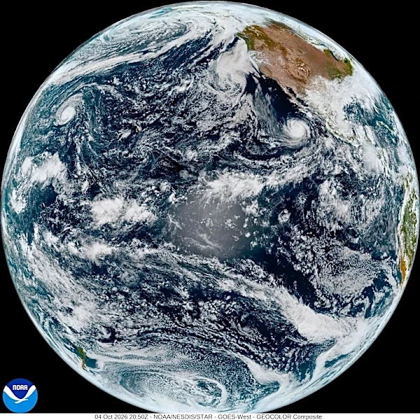 Nolo changes from a hurricane to a typhoon after crossing the international date line