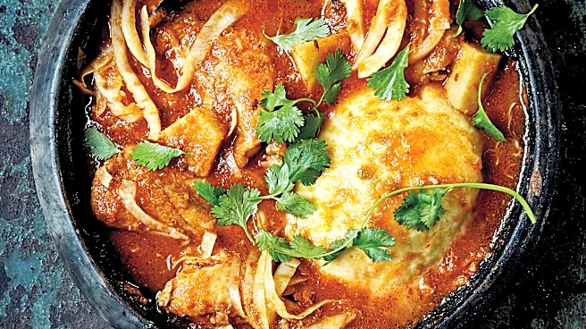 Nkrakra is a slow-cooking light and spicy broth from the cookbook "Zoe's Ghana Kitchen'