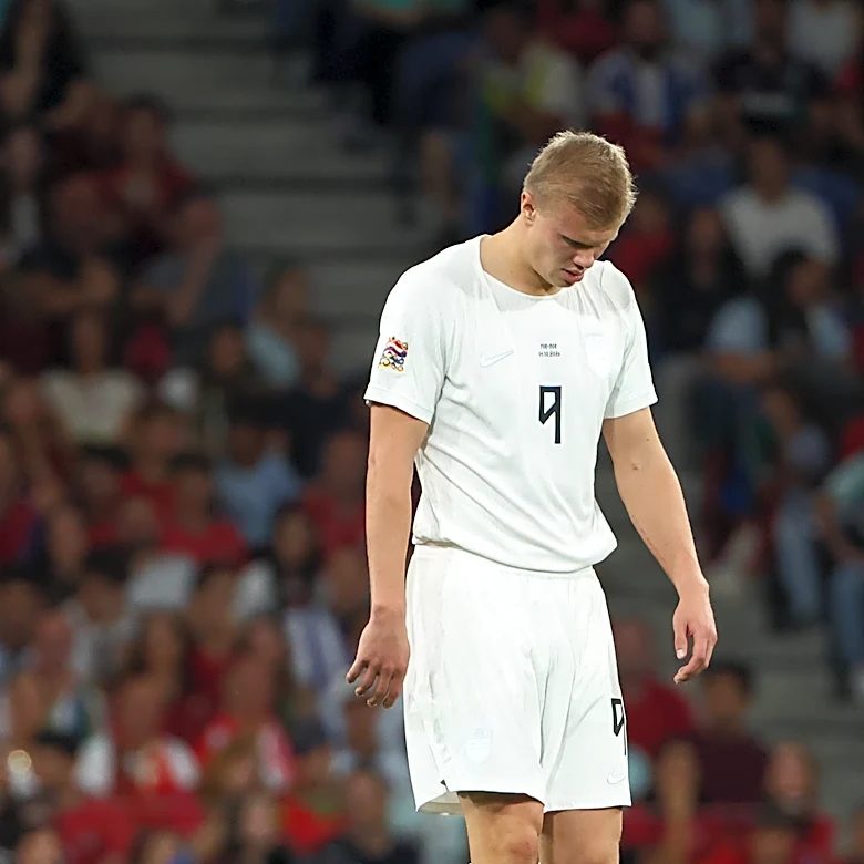 Workload concerns over Haaland after Man City striker asks to come off during Norway loss