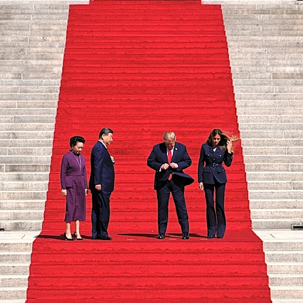 11 minutes on the steps: How an AP photographer framed Trump and Xi’s red-carpet shot