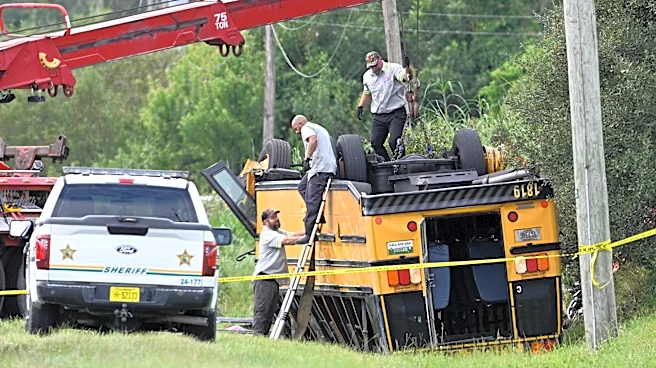 2 people killed, including a student, after Florida school bus rolls over in crash