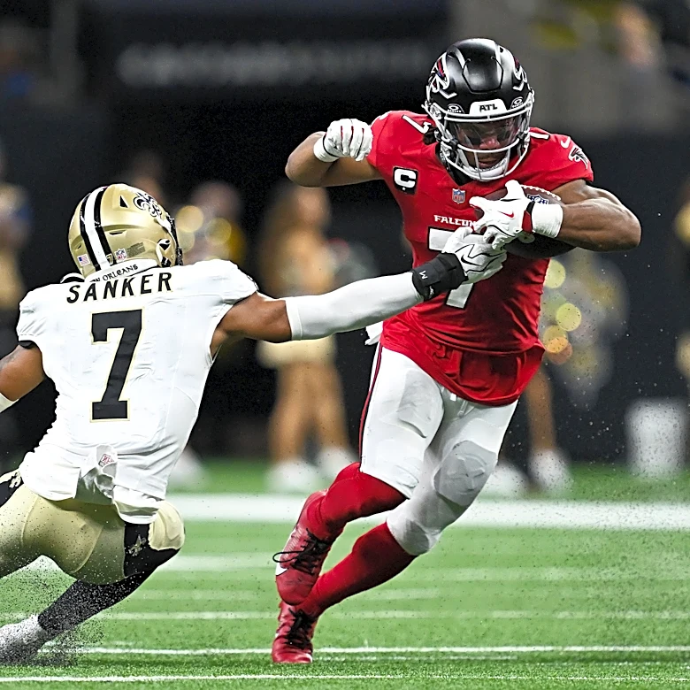 Bijan Robinson powers Falcons past Saints 45-24 on the 20th anniversary of the Superdome's reopening