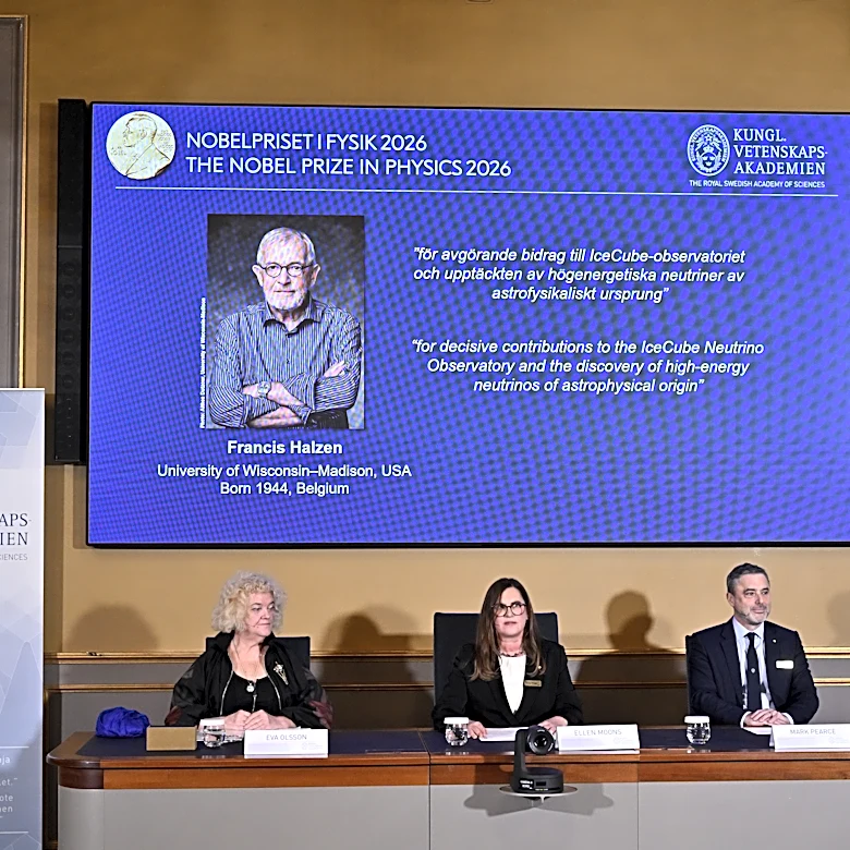 Francis Halzen wins Nobel Prize in physics for work on high-energy neutrinos of astrophysical origin