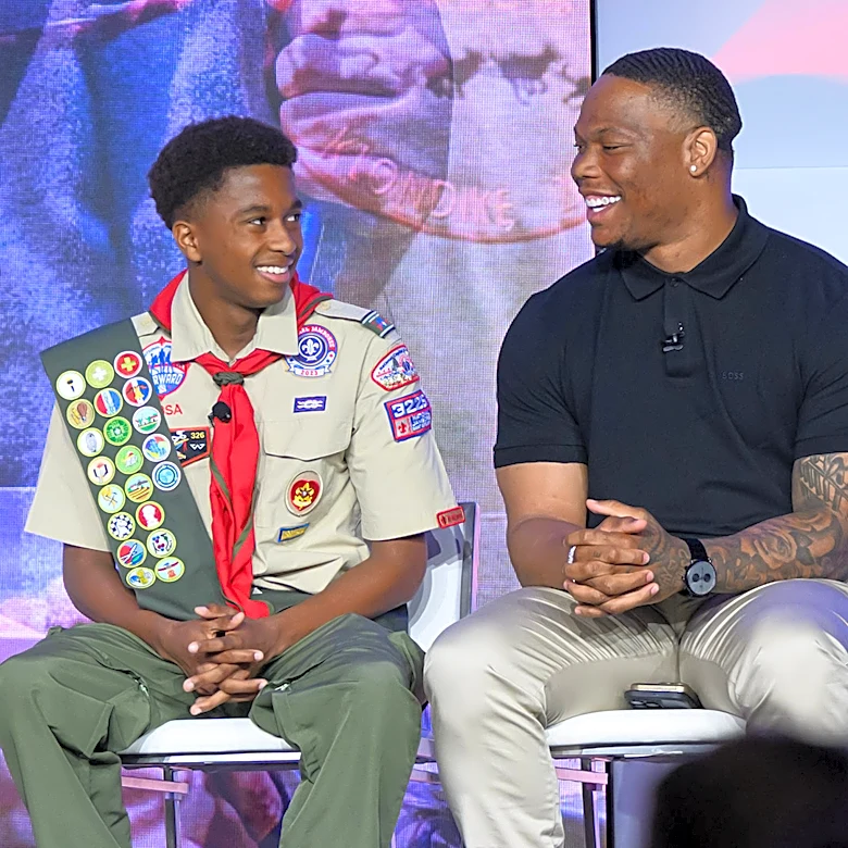 Montgomery’s scouting pride: Texans back hopes his story will inspire more kids like him to join