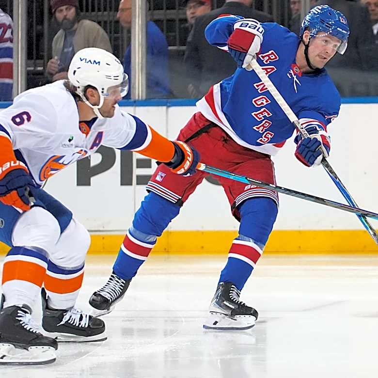 Alexis Lafrenière has a hat trick as the Rangers beat the Islanders for their 4th win in a row