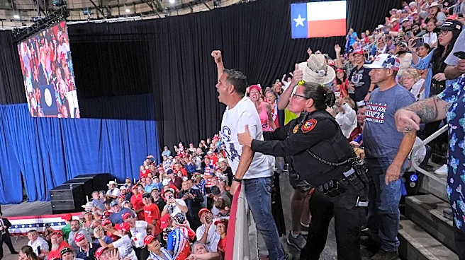 Trump interrupted by protesters as he fights to rally Texas voters behind Paxton in US Senate race