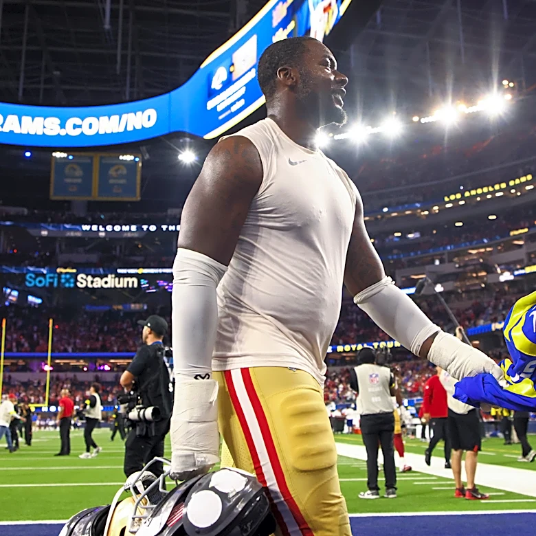 49ers DE Mykel Williams excited to get back on the field for 1st time since knee surgery