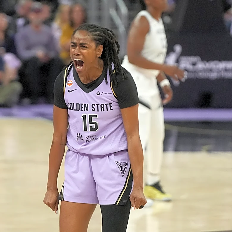 Burton's 3-pointer with 41 seconds left helps send Valkyries past Aces 83-81 for 2-0 semifinals lead