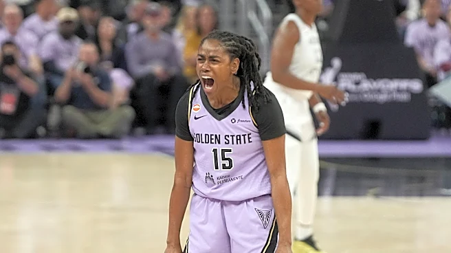 Burton's 3-pointer with 41 seconds left helps send Valkyries past Aces 83-81 for 2-0 semifinals lead