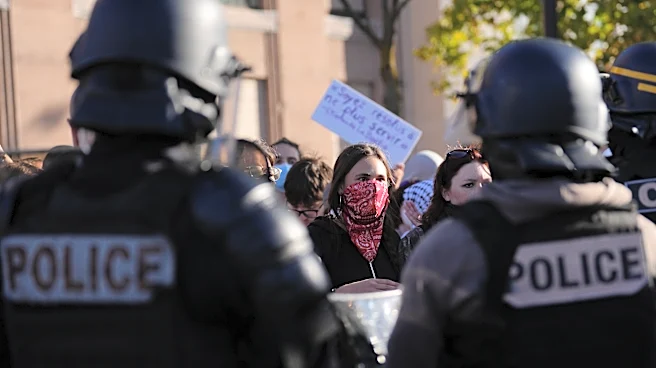 Police fire tear gas at barricaded Paris high school as student protests show no sign of ending