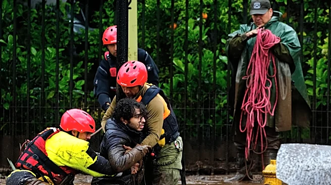 Heavy rain batters Chile’s capital, sweeping away cars and flooding homes