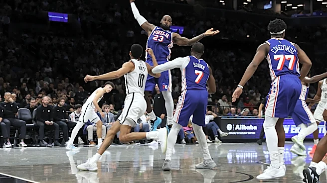 LeBron James has a strong start in his first game with the 76ers and expects things to get better