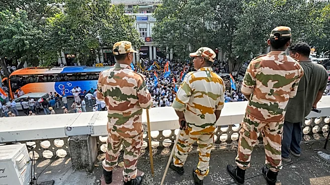 India steps up security ahead of a major protest in New Delhi over voter lists