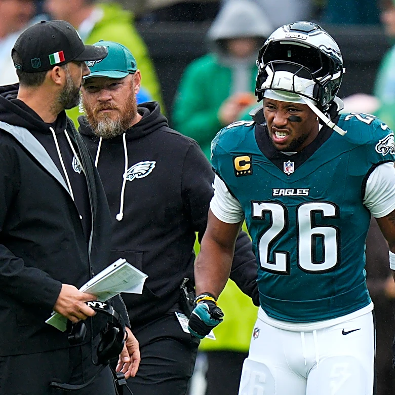 Eagles stars Saquon Barkley and DeVonta Smith ruled out of London game against Jaguars