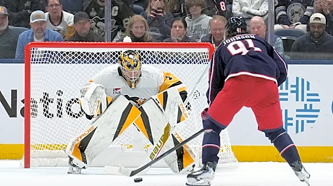 Kent Johnson scores lone goal in shootout to give Blue Jackets 3-2 win over Penguins